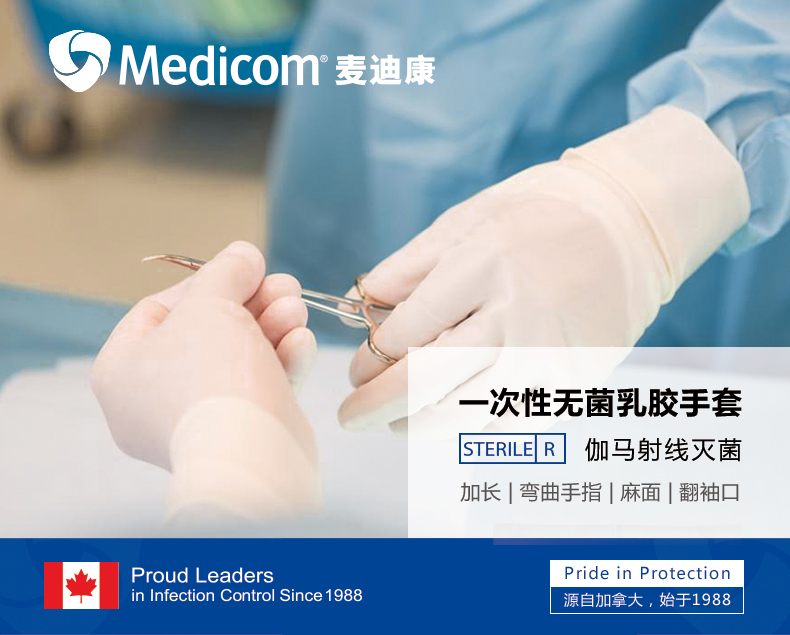 /inside/Medicom麦迪康 Safe Basics一次性使用灭菌橡胶外科手套（有粉麻面1x50副盒）1-1561455129126.jpeg